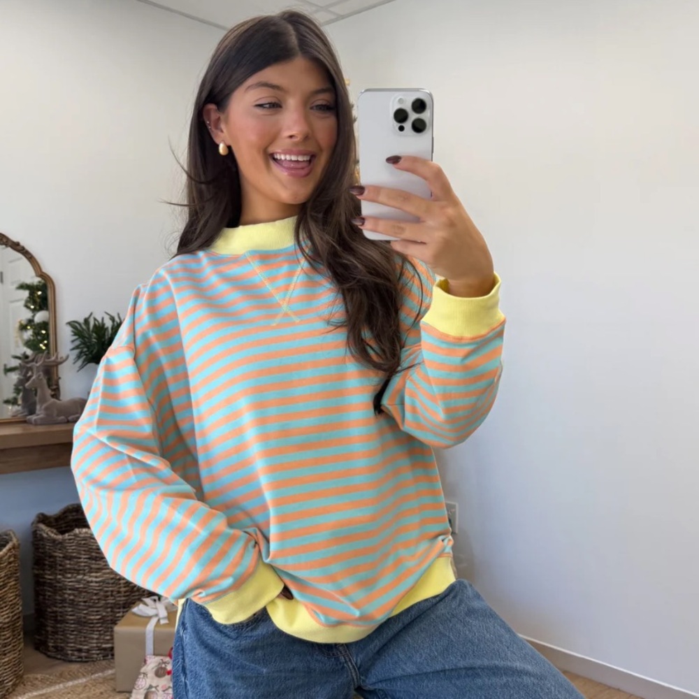 Sugar mockneck in Yellow and Orange